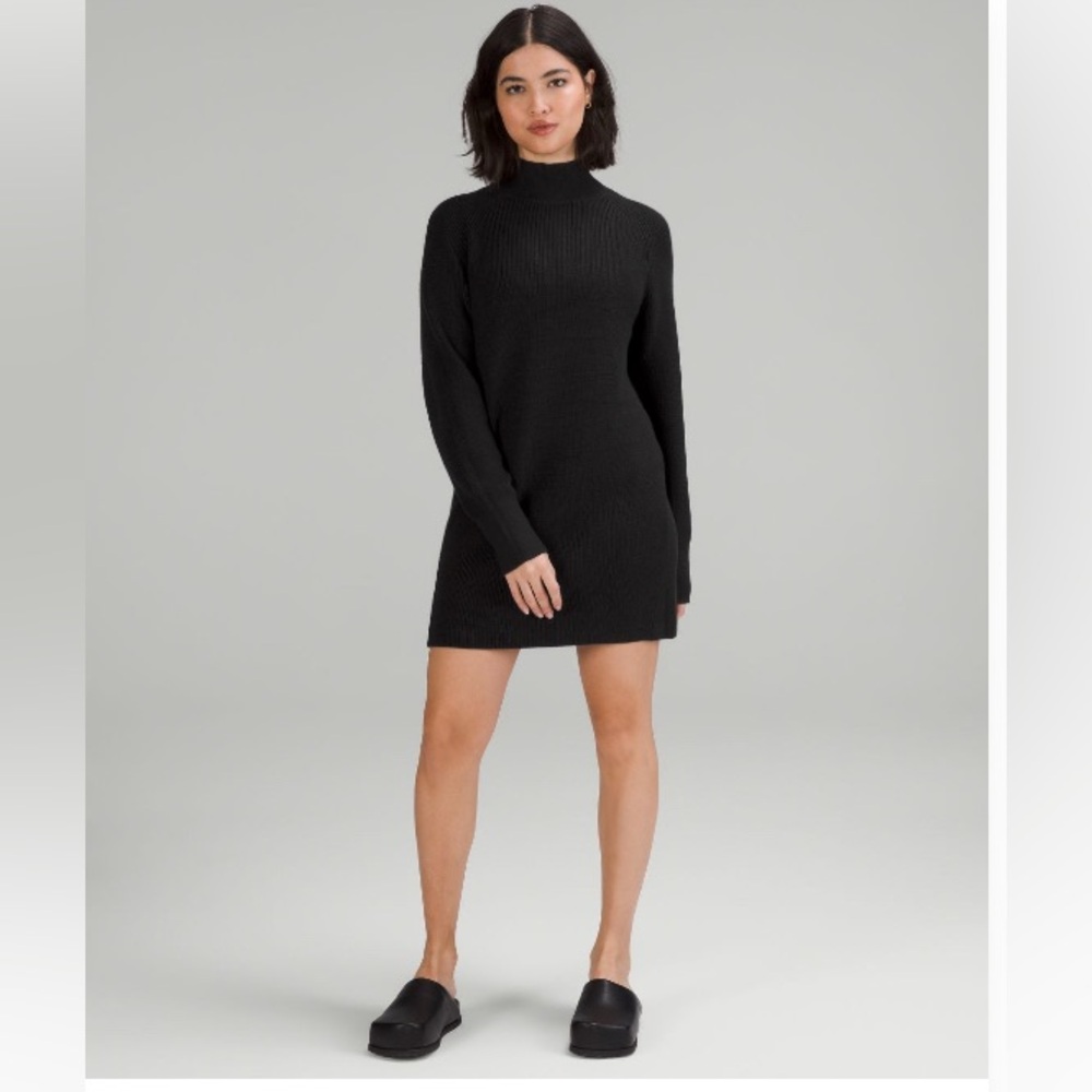 lululemon Merino Wool-Blend Ribbed Knit Dress